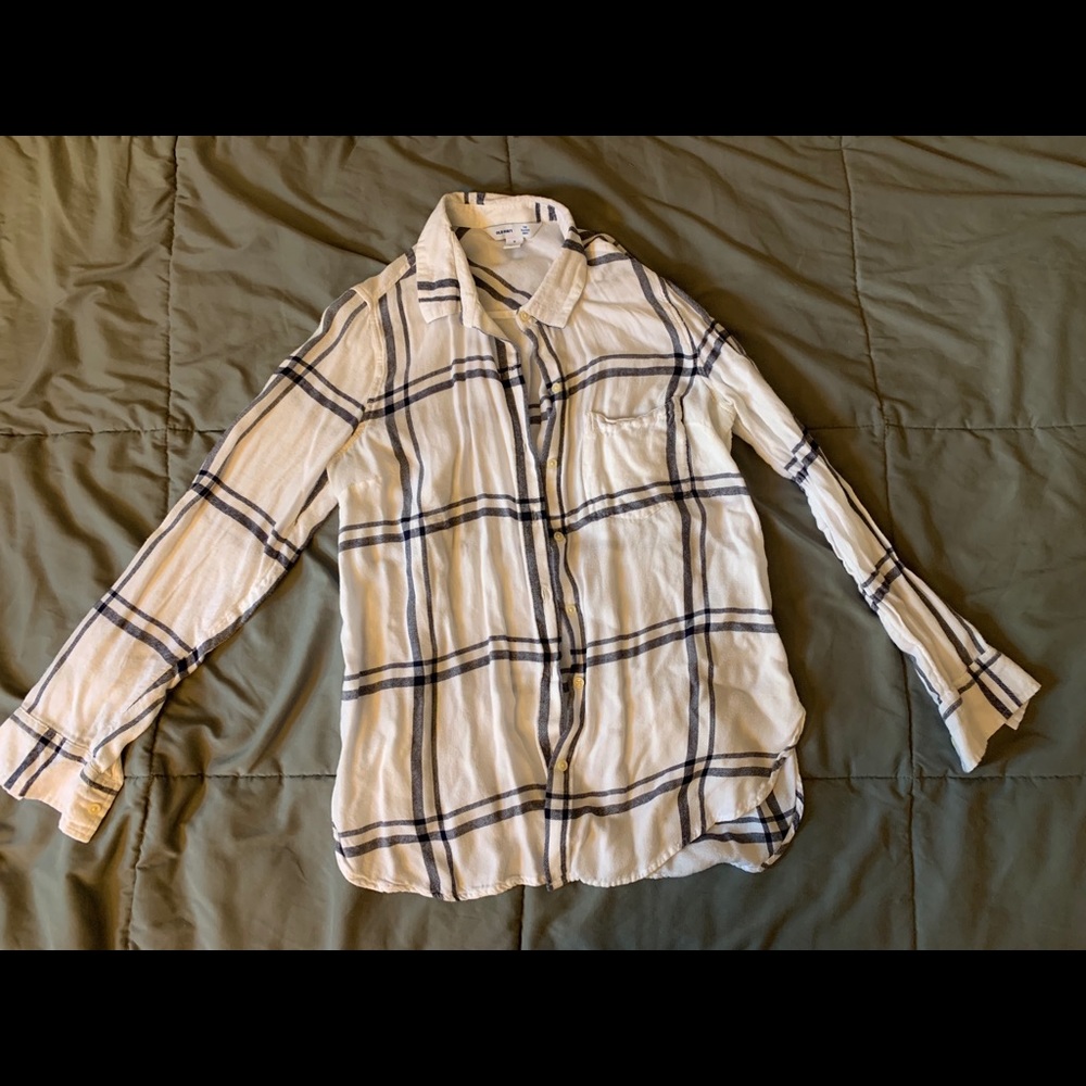 Plaid long sleeve shirt